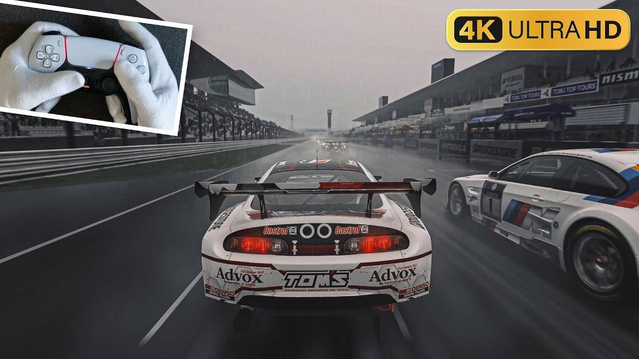 PS5 Gameplay ❯ Heavy Rain in Suzuka - Toyota Supra Gr. 3 Race | GT7 ❯ 4K 60fps HDR ✔︎ RTX on смотреть онлайн