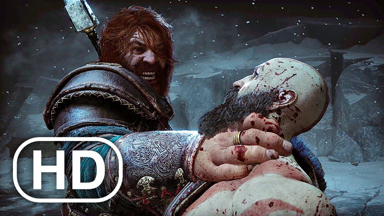 God Of War Ragnarok Kratos Vs Thor Boss Fight 4K 60FPS смотреть онлайн