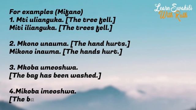 Swahili Grammar; EXTENSIVE DESCRIPTION OF SWAHILI NOUN CLASSES [NOUN CLASS 1 - 10] IN DETAILS. смотреть онлайн