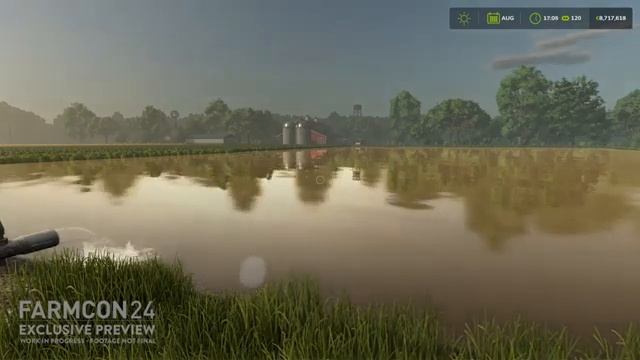 Игровой процесс FS25 - Посадка риса и затопление полей | Farming Simulator 25 #fs25 #фс25 смотреть онлайн