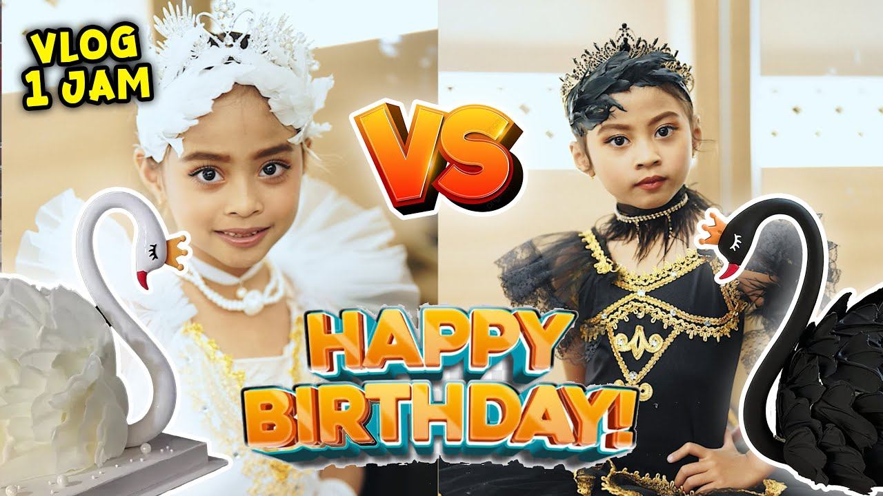 VLOG 1 JAM KESERUAN ACARA ULANG TAHUN ALUNA VS ULANG TAHUN AMANDA!! смотреть онлайн