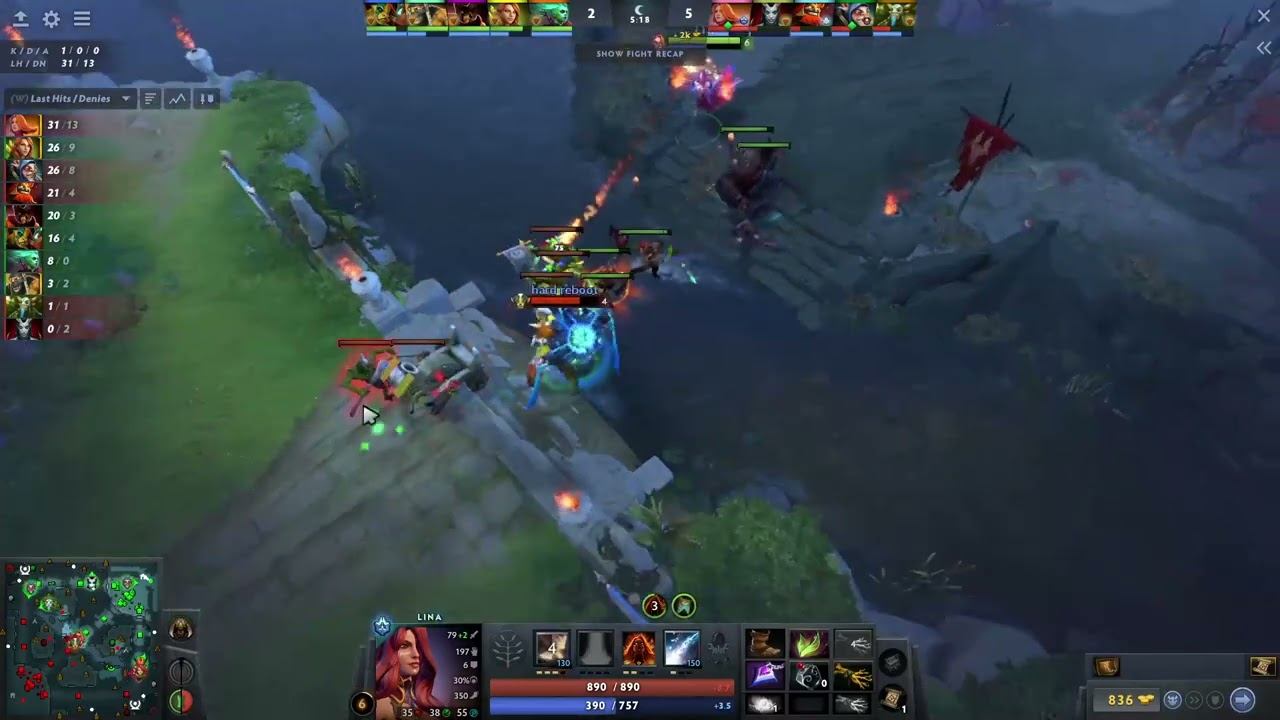 How to lane mid lina (Quinn) vs elder titan - Dota 2 смотреть онлайн