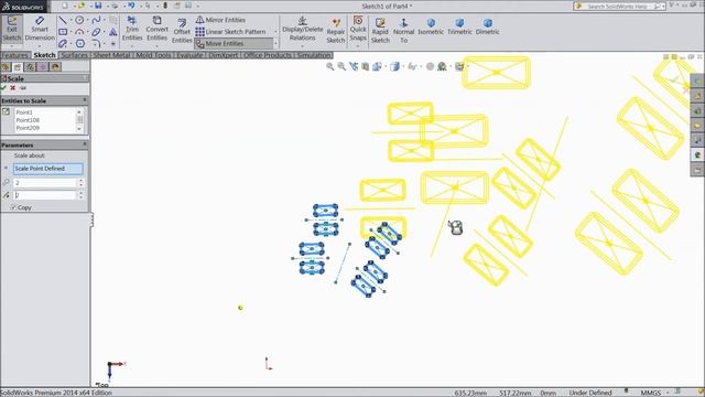 SolidWorks Tutorial in Hindi 22.Scale Entities смотреть онлайн