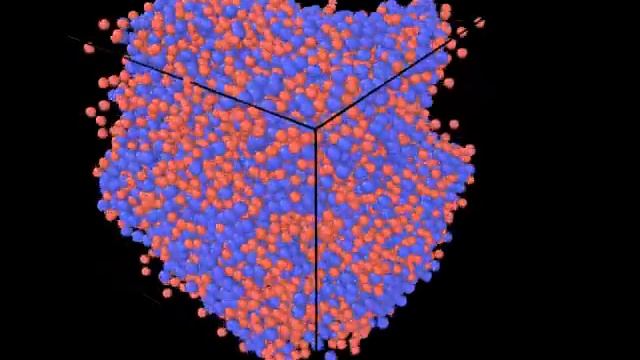 Argon - Xenon simulation rho = 0.2 Perspective View смотреть онлайн