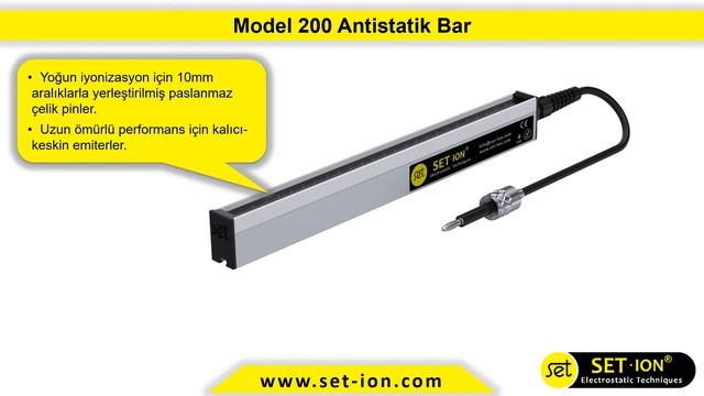 SET-ION 200 Antistatik Bar - Statik Elektrik Önleyici Bar смотреть онлайн