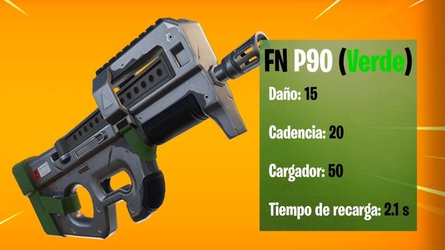 NUEVO ARMA FORTNITE TEMPORADA 5 - FN P90 (GRIS, VERDE, AZUL) | SUBFUSIL COMPACTO смотреть онлайн