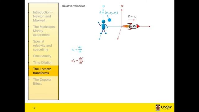 Special Relativity 9 - The Lorentz Transform for velocity смотреть онлайн
