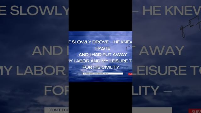Because I Could Not Stop For Death By Emily Dickinson #english #shortvideo смотреть онлайн