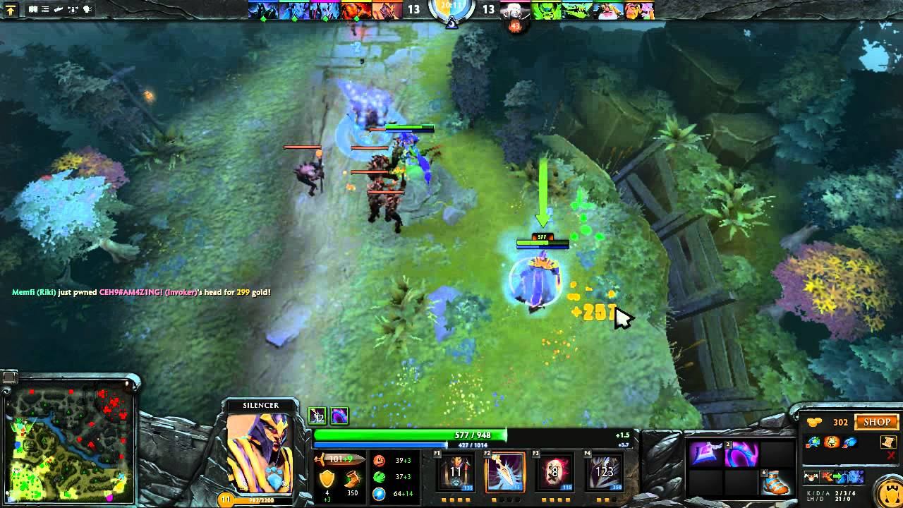 Dota 2: Пексик играет за Сайленсера (Сало, Нортром, Silencer), бой 1 из 1 - win смотреть онлайн