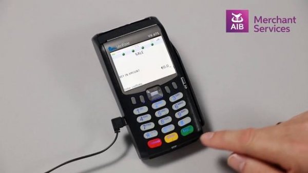 VeriFone VX 675 | Performing a Contactless Transaction | AIB Merchant Services