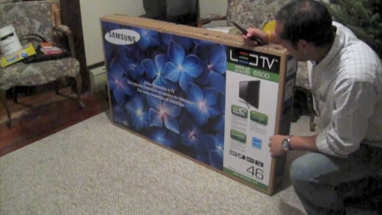 Samsung 46" LED TV UN46C6500VF UNBOXING смотреть онлайн