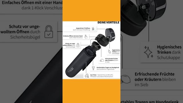 720°DGREE Trinkflasche 1l Sport “uberBottle“ softTouch #amazon смотреть онлайн