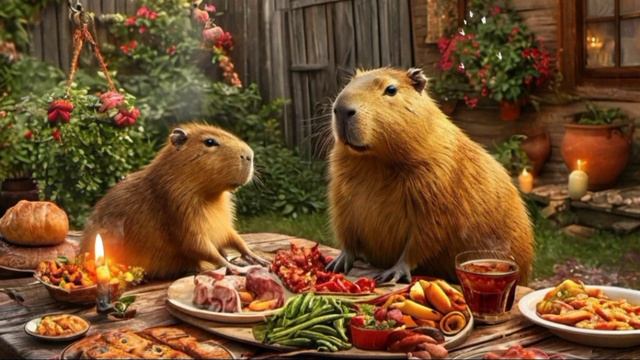 Capybara Visiting Parents