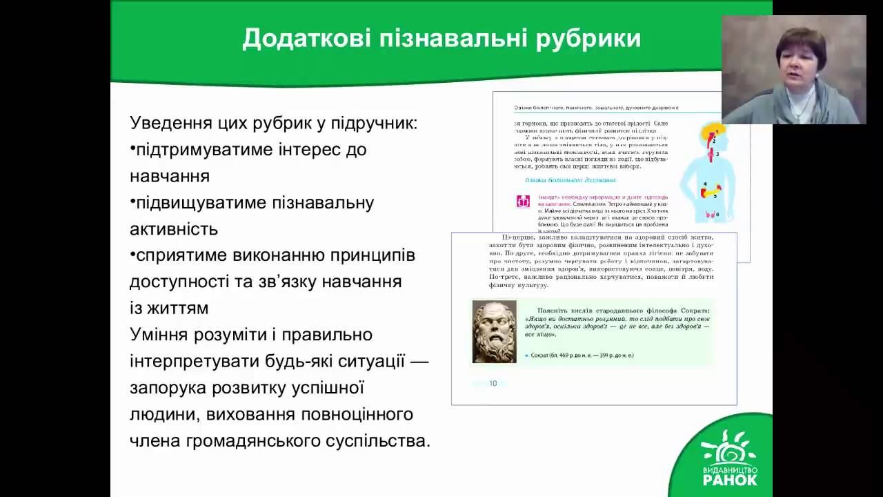 Вебінар-презентація нового підручника "Основи здоров'я. 7 клас" смотреть онлайн