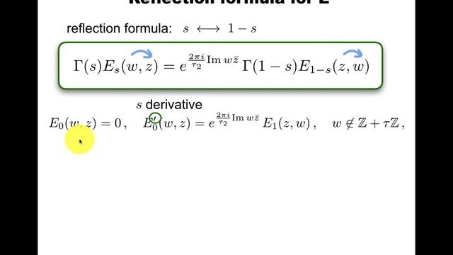 Kronecker's limit formulas смотреть онлайн