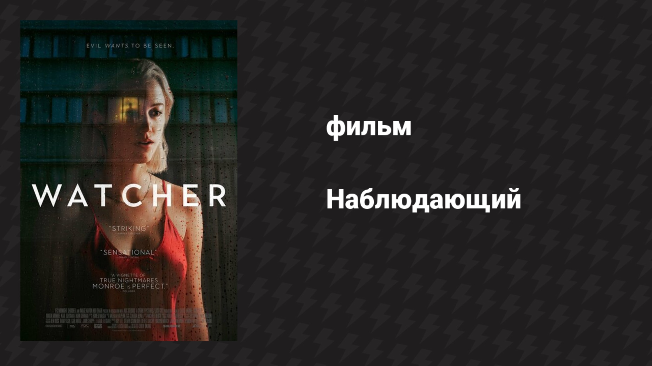 Наблюдающий (фильм, 2022) смотреть онлайн