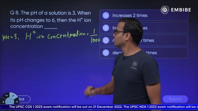 pH and Buffer Solutions | Science Preparation for CDS 2023 and CAPF AC | Aashish Kushwah | Embibe смотреть онлайн