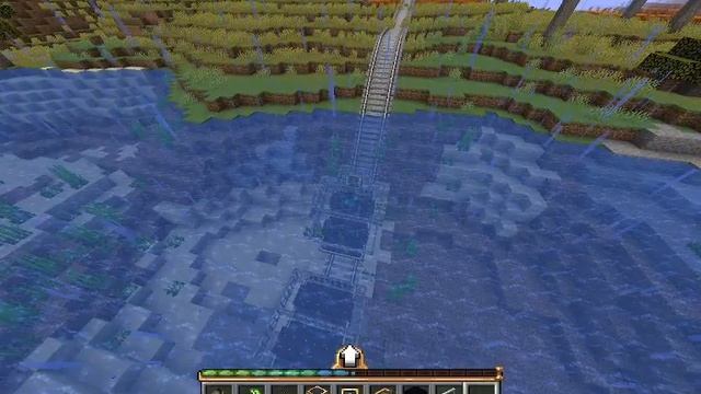 Built a Roller coaster in the create mod смотреть онлайн