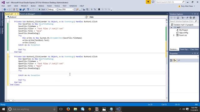 #10 Open File Dialog Visual Basic 2013 смотреть онлайн