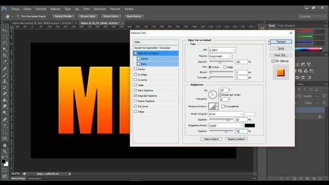 Adobe Photoshop - Parlayan Yazı Efekti смотреть онлайн