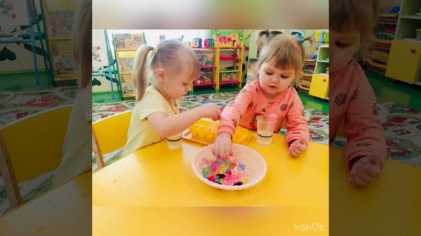 Игры с водой в 1 младшей группе