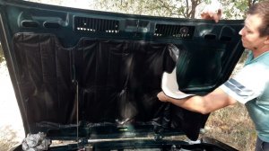 Установка утеплителя (одеяла) капота ВАЗ 2107