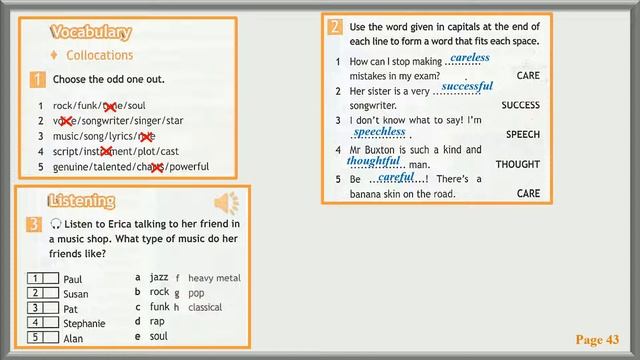 Spotlight-7 Workbook Рабочая тетрадь Module 7C Модулт 7С, с. 43