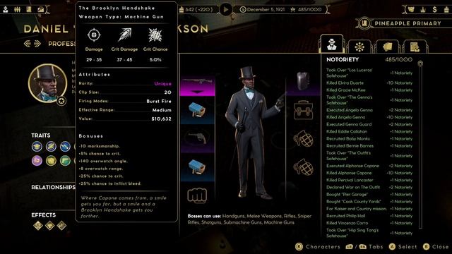 Empire Of Sin WEAPONS GUIDE