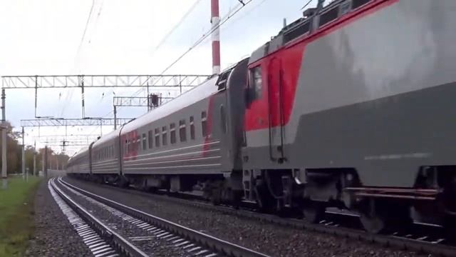ЭП20-043 с поездом №11 "Анапа – Москва":) смотреть онлайн