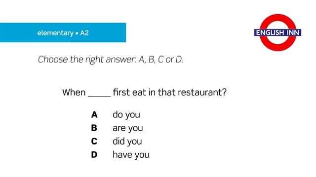 English in 3 minutes (Elementary / A2) - Grammar Test 11 смотреть онлайн