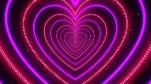 Heart Wallpaper Video💜❤️ Neon Heart Tunnel Loop│Amazing Backgrounds сердечки фон,фон сердечки