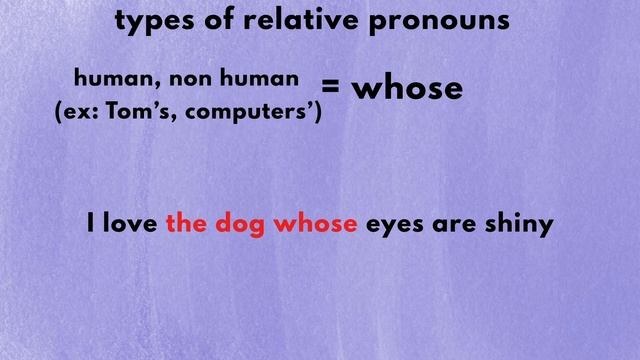 Relative Pronoun Clause: That, Who, Whom, Whose, Which, What [basic English Grammar]