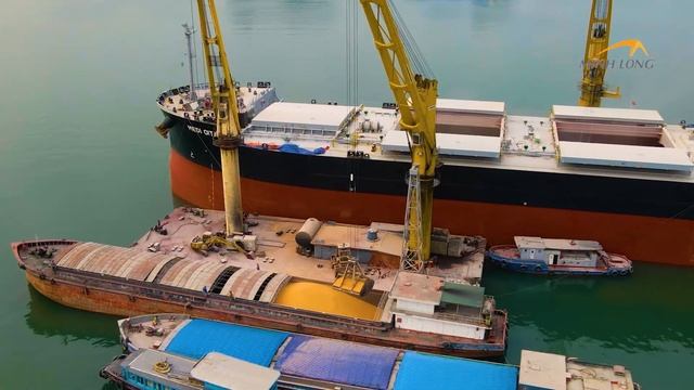 MV MEDI OITA- DISCHARGING CORN AT HA LONG BAY смотреть онлайн