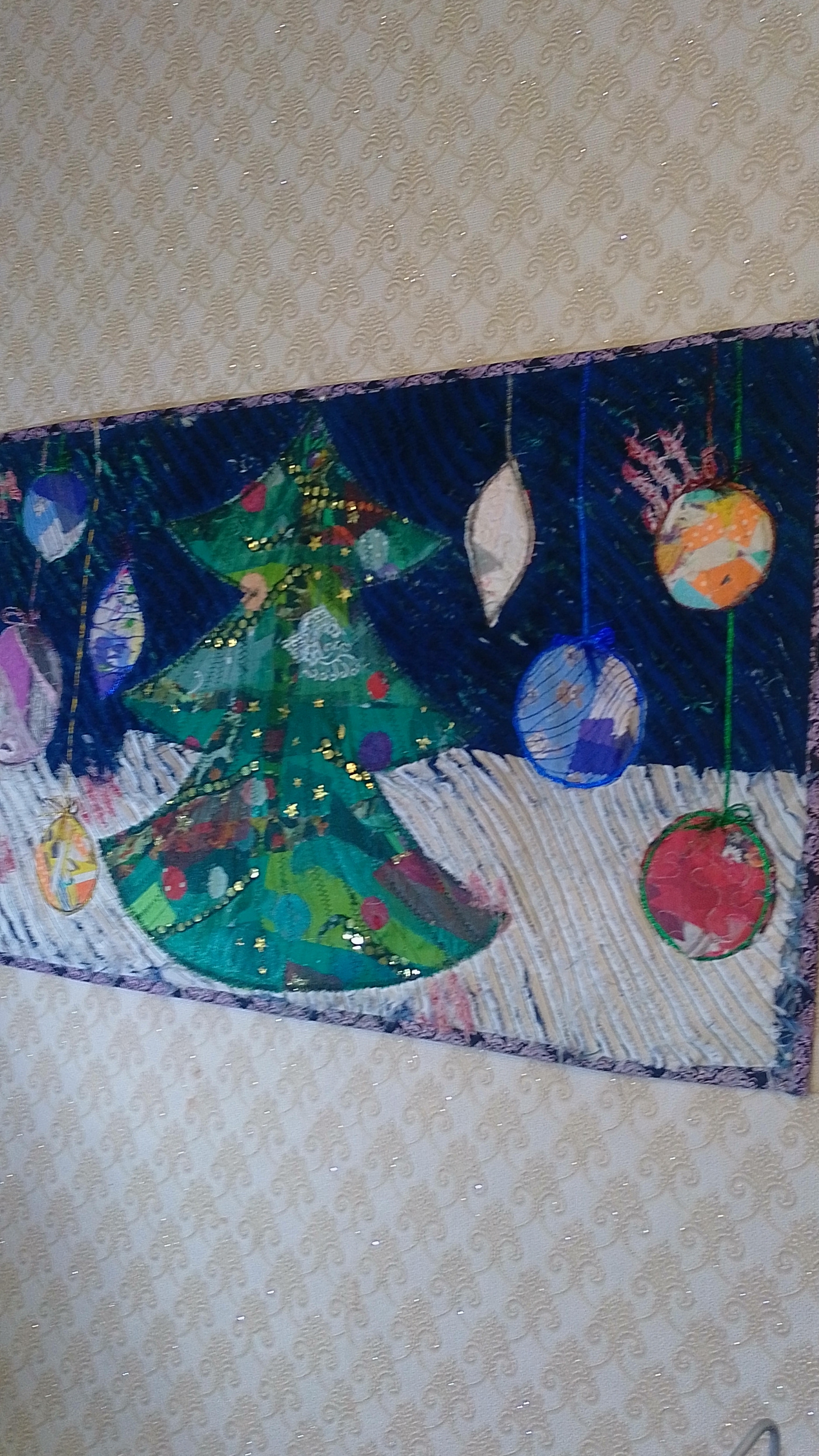 Новогоднее, фактурное, текстильное панно на основе СИНЕЛИ ✨#shorts #времяконтентаРУТУБ #синель смотреть онлайн