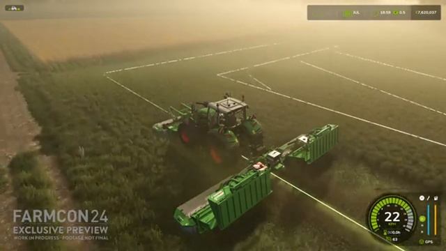 Игровой процесс FS25 - GPS и новая рабочая система | Как работает GPS в Farming Simulator25#fs25 смотреть онлайн