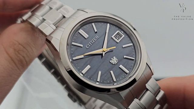 The Citizen High Accuracy Eco-Drive Indigo Washi 'Japan Blue' Limited Edition 600 Pc AQ4100-65L