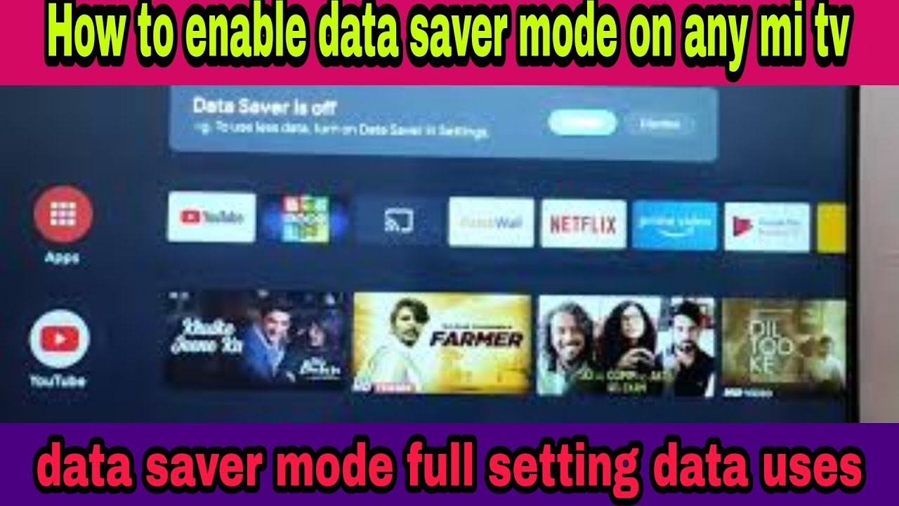 How to enable data saver mode on any mi tv смотреть онлайн