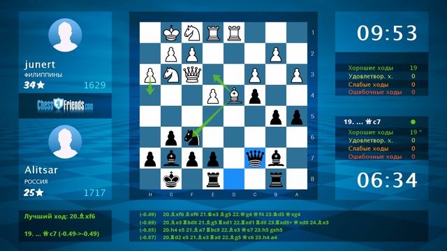 Chess Game Analysis: junert - Alitsar : 0-1 (By ChessFriends.com) смотреть онлайн