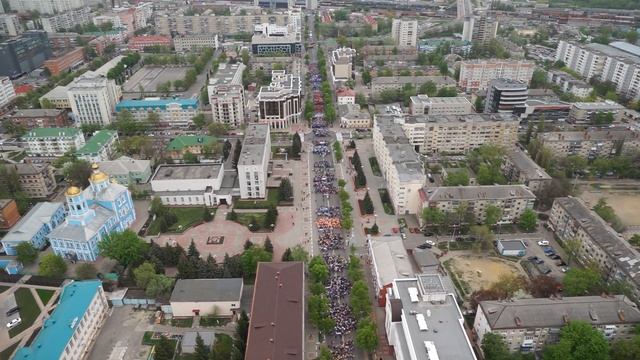 Первомайская демонстрация с высоты птичьего полета смотреть онлайн
