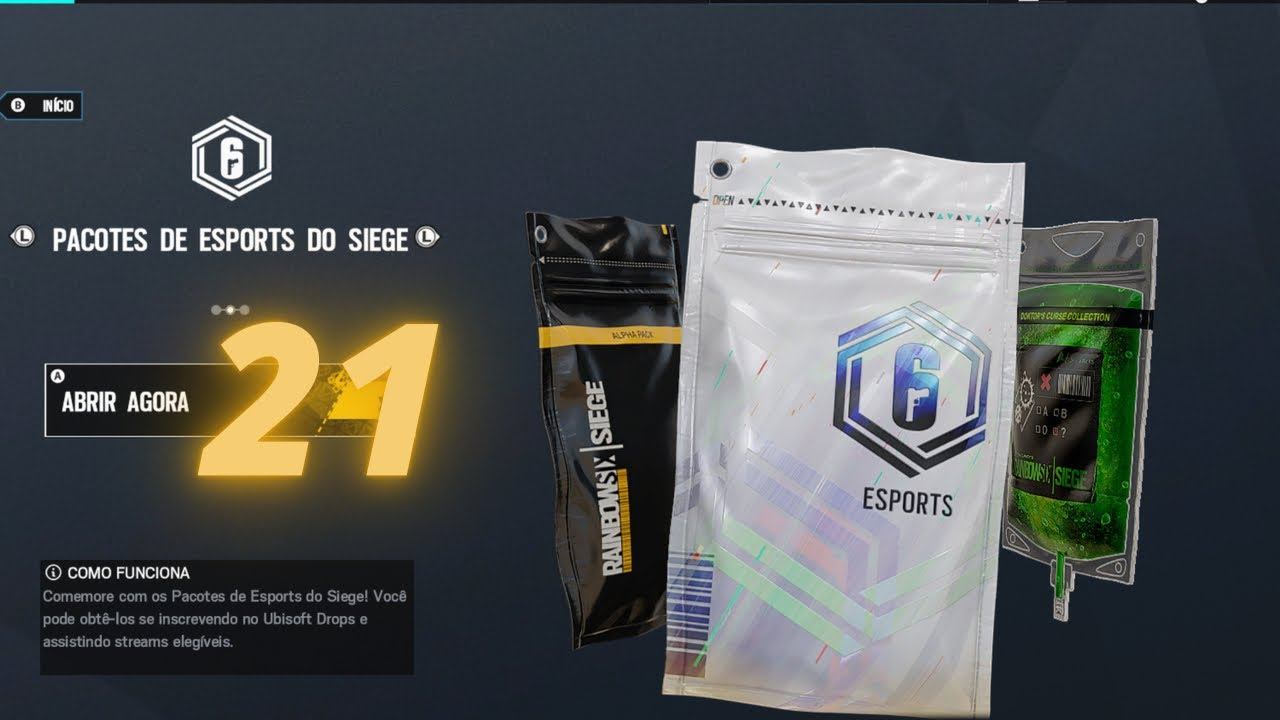 +21 Siege Esports Packs (Packing Opening) - Twitch Drops - Rainbow Six Siege смотреть онлайн