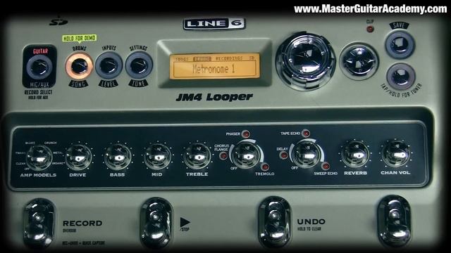 Line 6 JM-4 Looper Time Stretching & Tempo Change