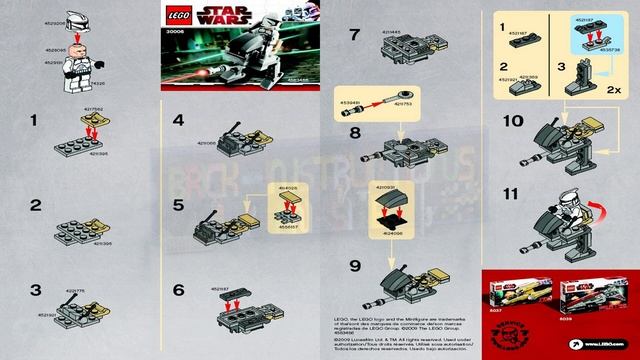 LEGO instructions - Star Wars - 30006 - Clone Walker смотреть онлайн