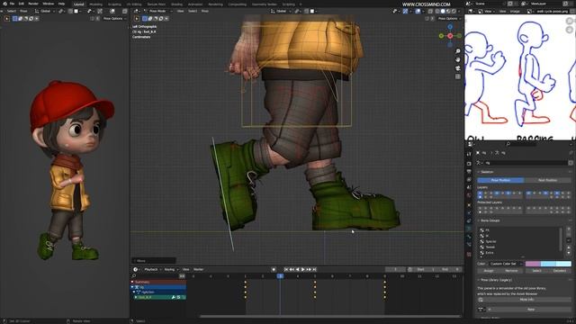 CH 19 Creating an Animation - Walk Cycle смотреть онлайн