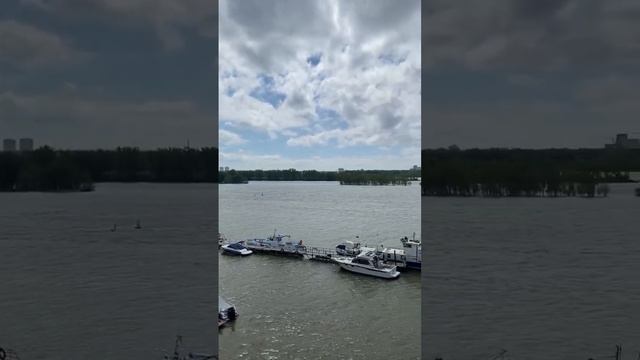24.05.2024 уровень воды в реке Обь 272 см. Ветер холодный. смотреть онлайн