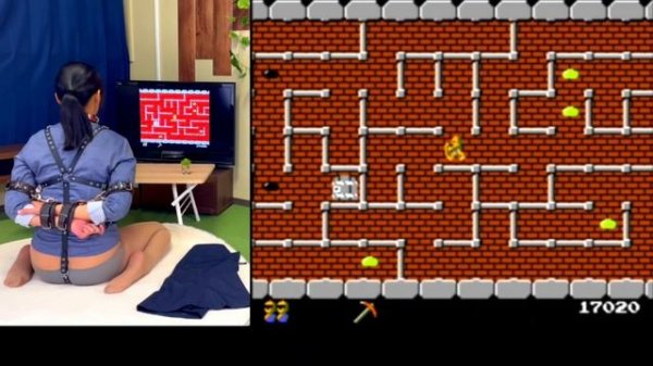 【緊縛調教女子 ゲーム実況】 おしおき　げーむみる会 ドルアーガの塔 編