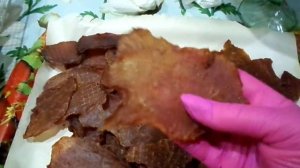 МЯСНЫЕ ЧИПСЫ И ПИВЧИКИ  В ДЕГИДРАТОРЕ TEKHNIKO - DH-10H , К ПИВУ