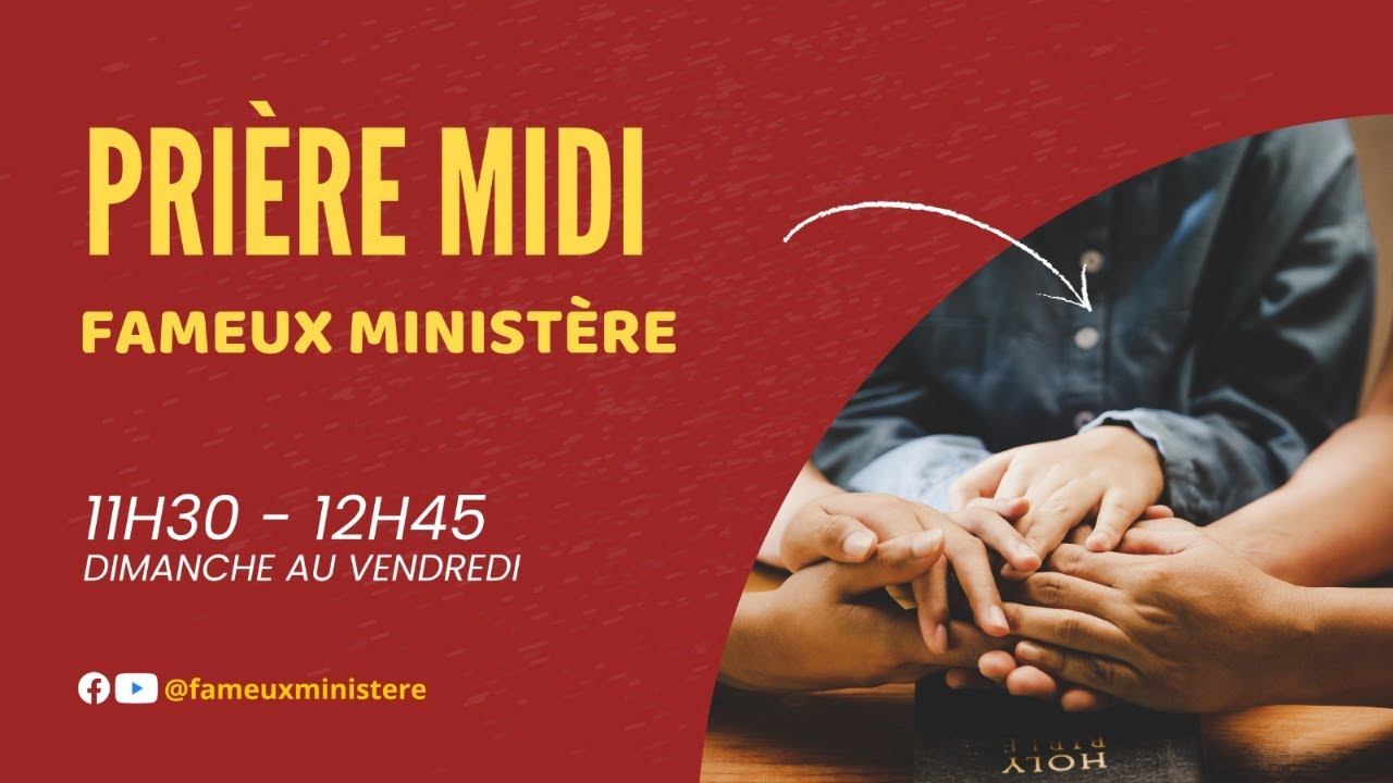 Prière du midi//FAMEUX MINISTÈRE//23 Avril 2024 смотреть онлайн
