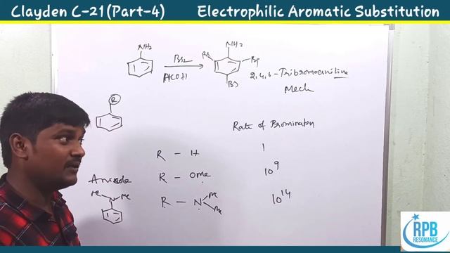 Clayden l Chapter 21 (Part-4) l Reactions of Aniline/Bromination /Nitration/Substitution on aniline смотреть онлайн