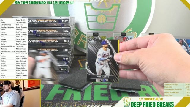 2024 Topps Chrome Black Full Case Random #1! смотреть онлайн