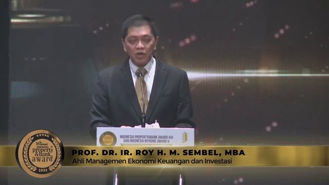 SAMBUTAN - PROF. DR. IR. ROY H.M. SEMBEL, MBA, Ph.D - DUO AWARD 2022 (IPBA-XVI & IMHA-V) смотреть онлайн